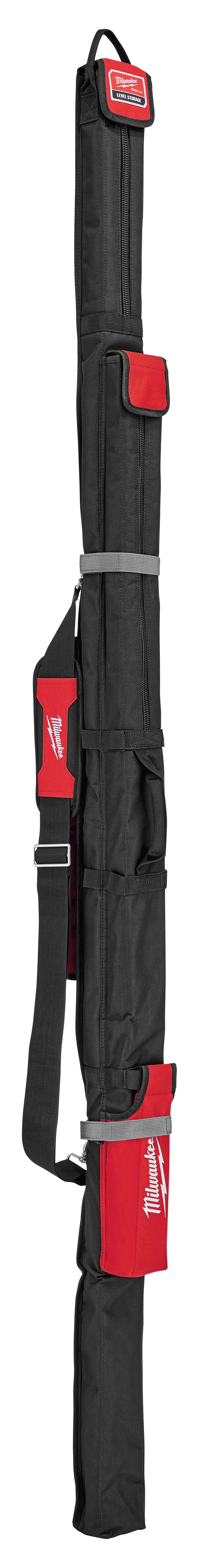 Milwaukee® MLSB78 Level Bag, For Use With 78 in Level, Zipper Closure, 4-Pockets, Nylon, Black/Red